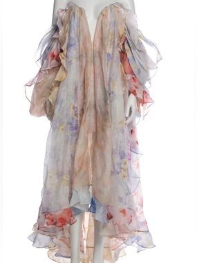 Zimmermann Pastel Pink Floral Maxi Dress